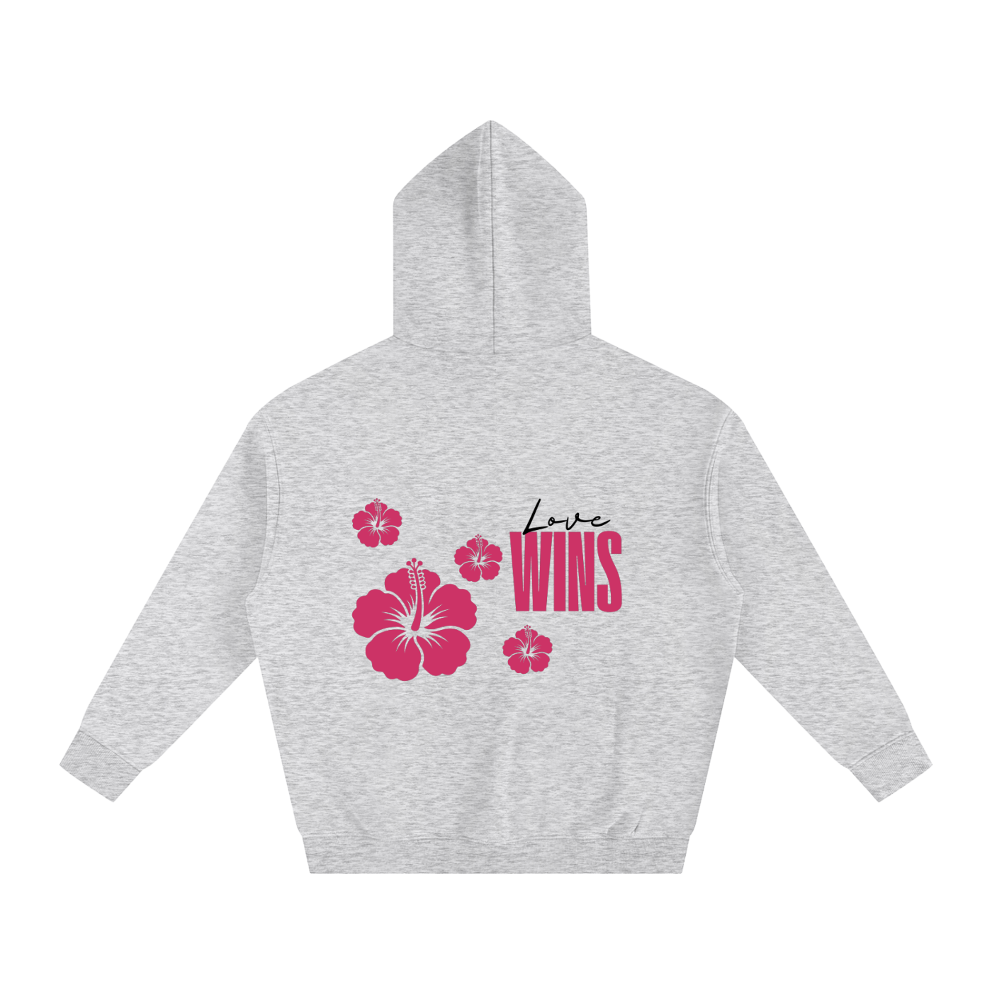 Love Wins Hoodie — Black Lettering