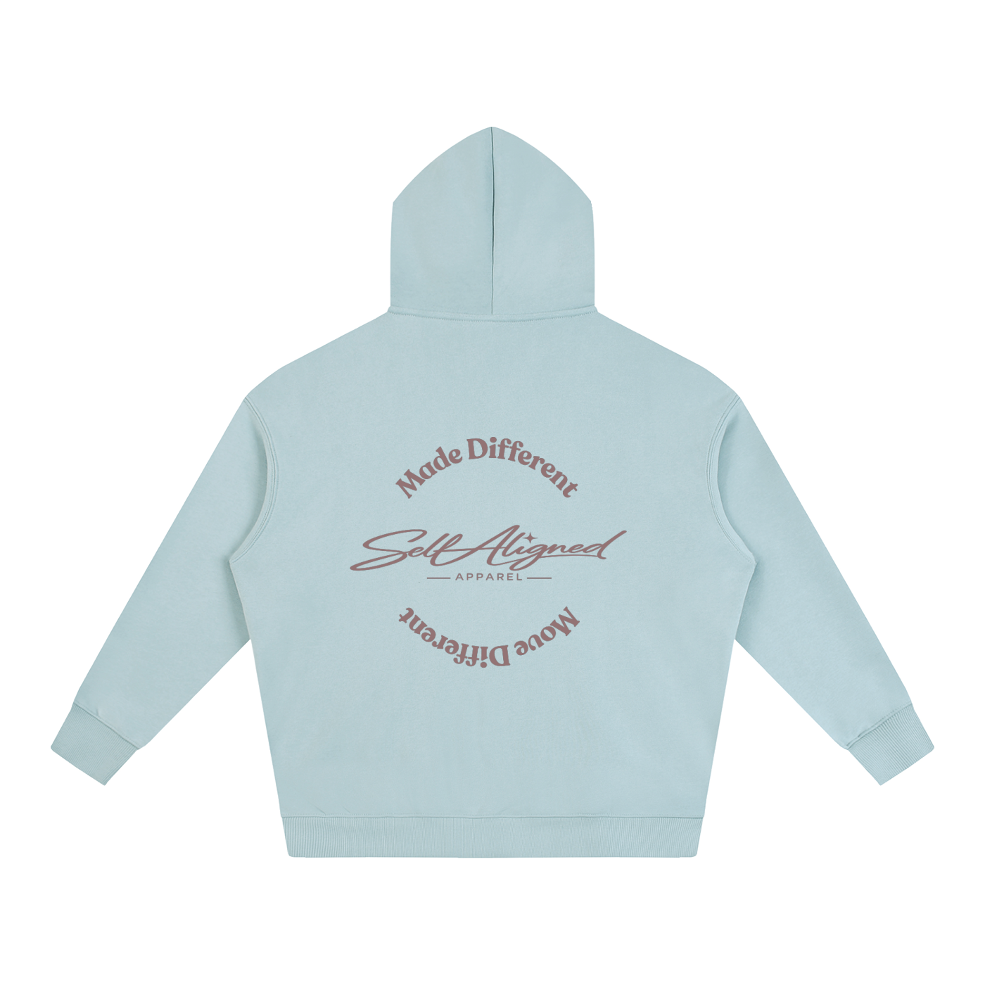 Made Different Move Different Hoodie - Back - Light Blue