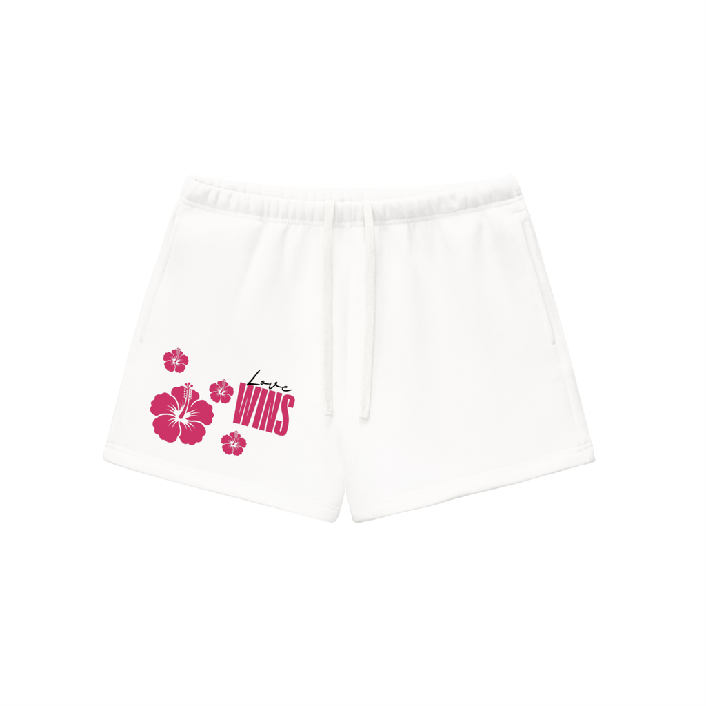 Love Wins,Fleece Sweatshorts,Essential Bottoms,Everyday Comfort,Casual Streetwear,Women’s Sweatshorts,Soft Fleece Shorts,Self Aligned Apparel