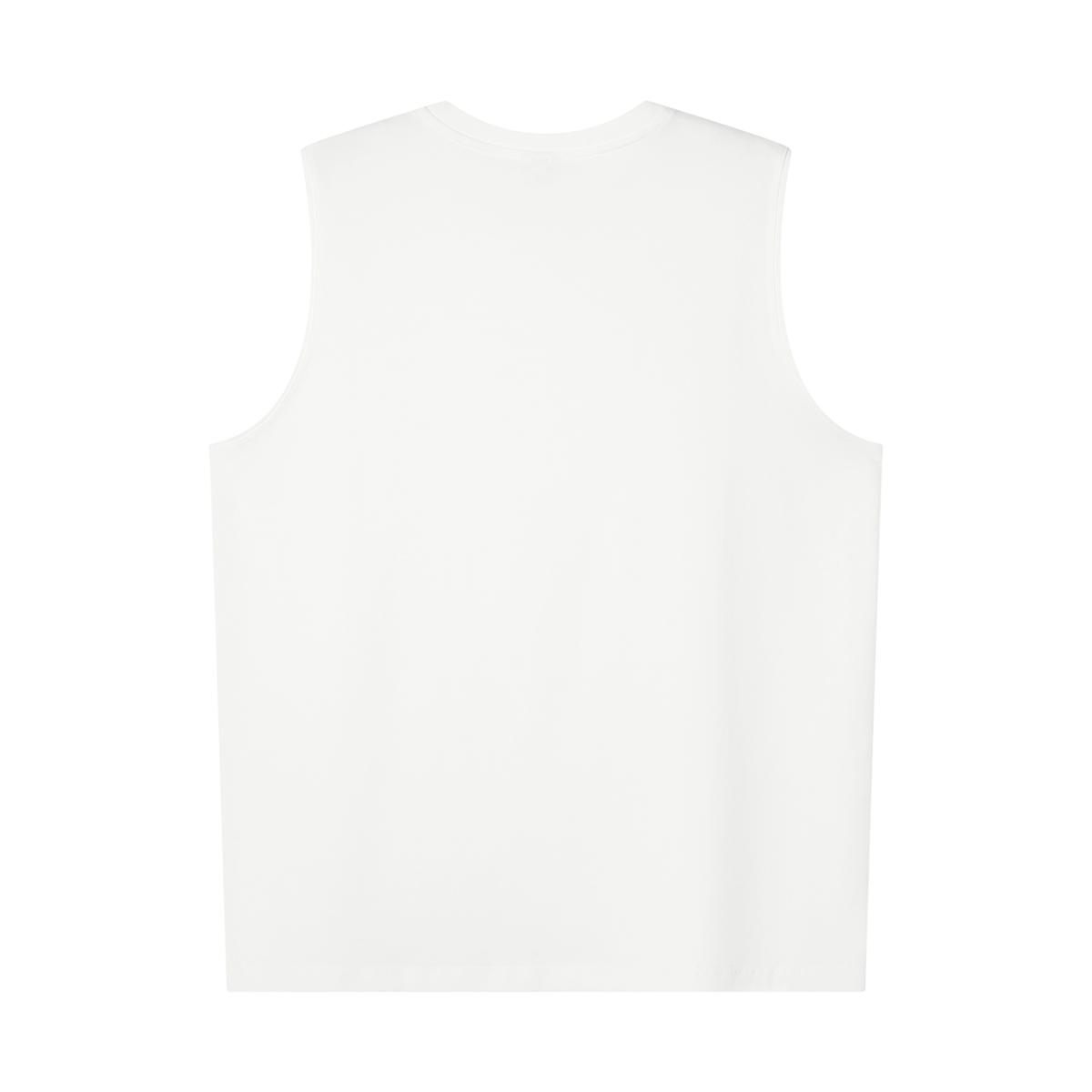 Self Aligned Script Cotton Tank Top - back view