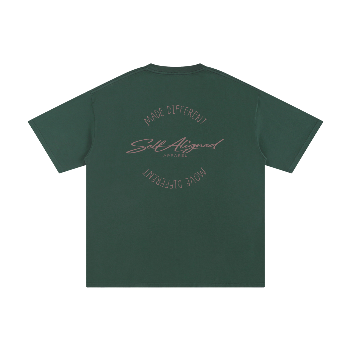 Made Different Move Different Tee - Back - Forest Green