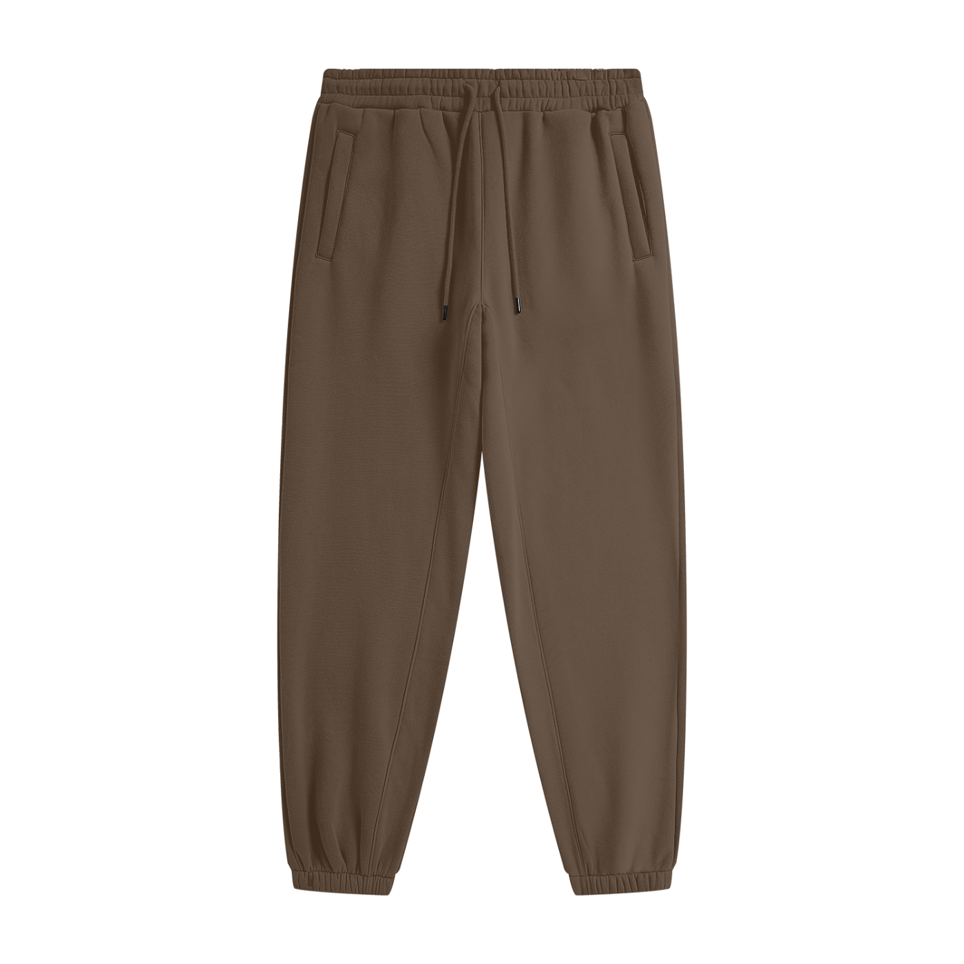 Self Aligned Heavyweight Joggers - Front - Dark Brown