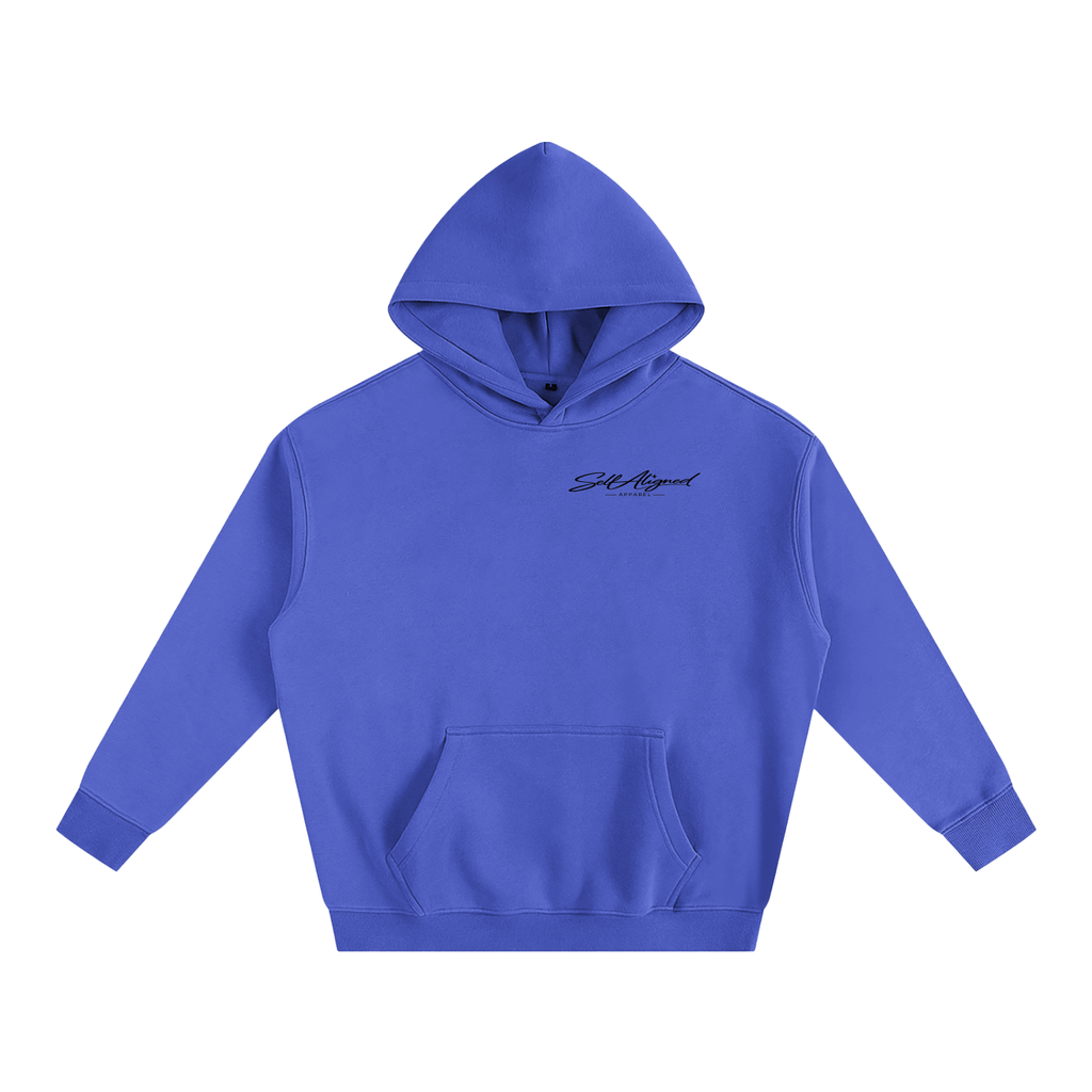 Love Wins Hoodie — Black Lettering -  Front - Klein Blue