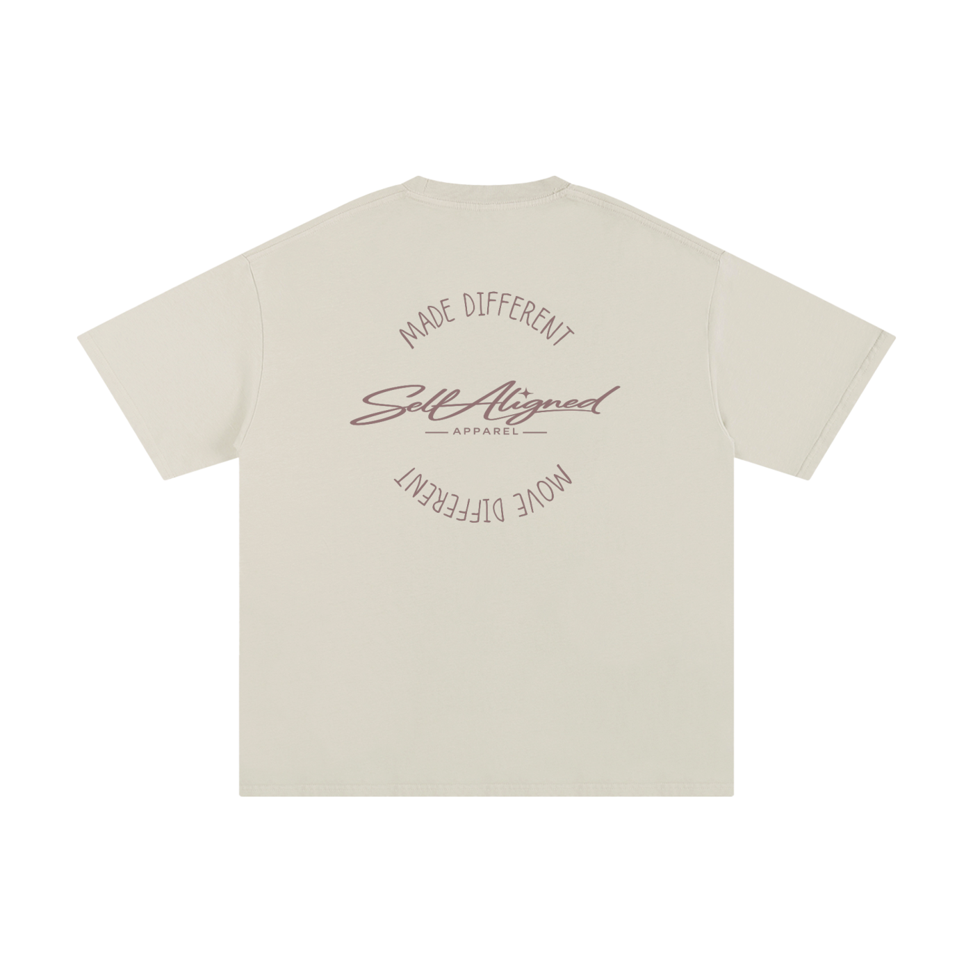 Made Different Move Different Tee - Back - Apricot