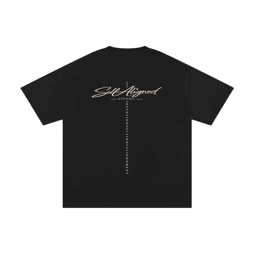 Self Aligned Apparel,Pure Cotton T-Shirt,Premium T-Shirt,Graphic Logo Tee,Streetwear Essentials,Heavyweight T-Shirt,Unisex Streetwear,Inspirational Apparel,Premium Clothing,Premium Cotton Tee