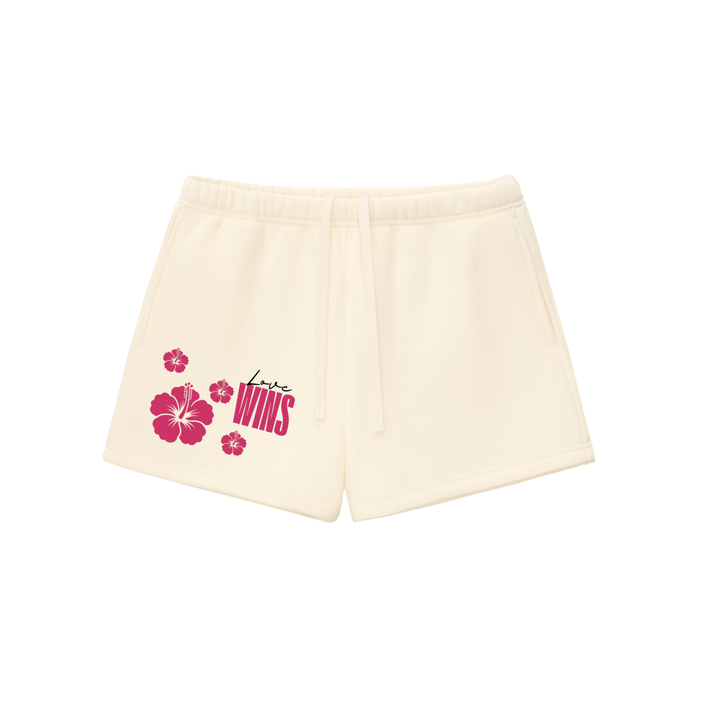Love Wins,Fleece Sweatshorts,Essential Bottoms,Everyday Comfort,Casual Streetwear,Women’s Sweatshorts,Soft Fleece Shorts,Self Aligned Apparel