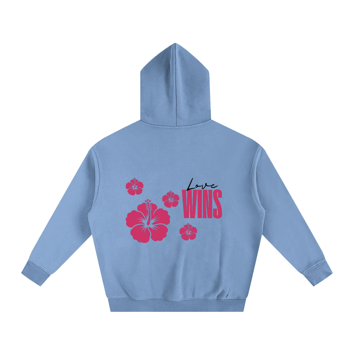 Love Wins Hoodie — Black Lettering