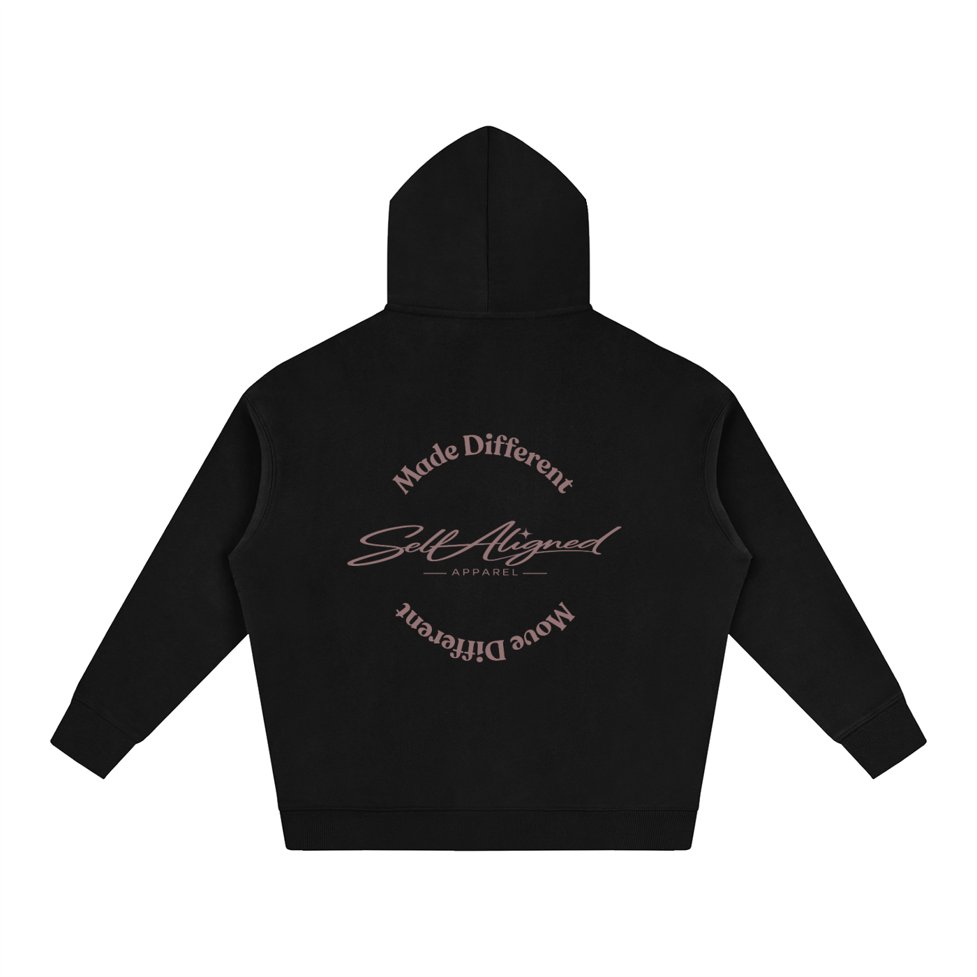 Made Different Move Different Hoodie - Back - Black