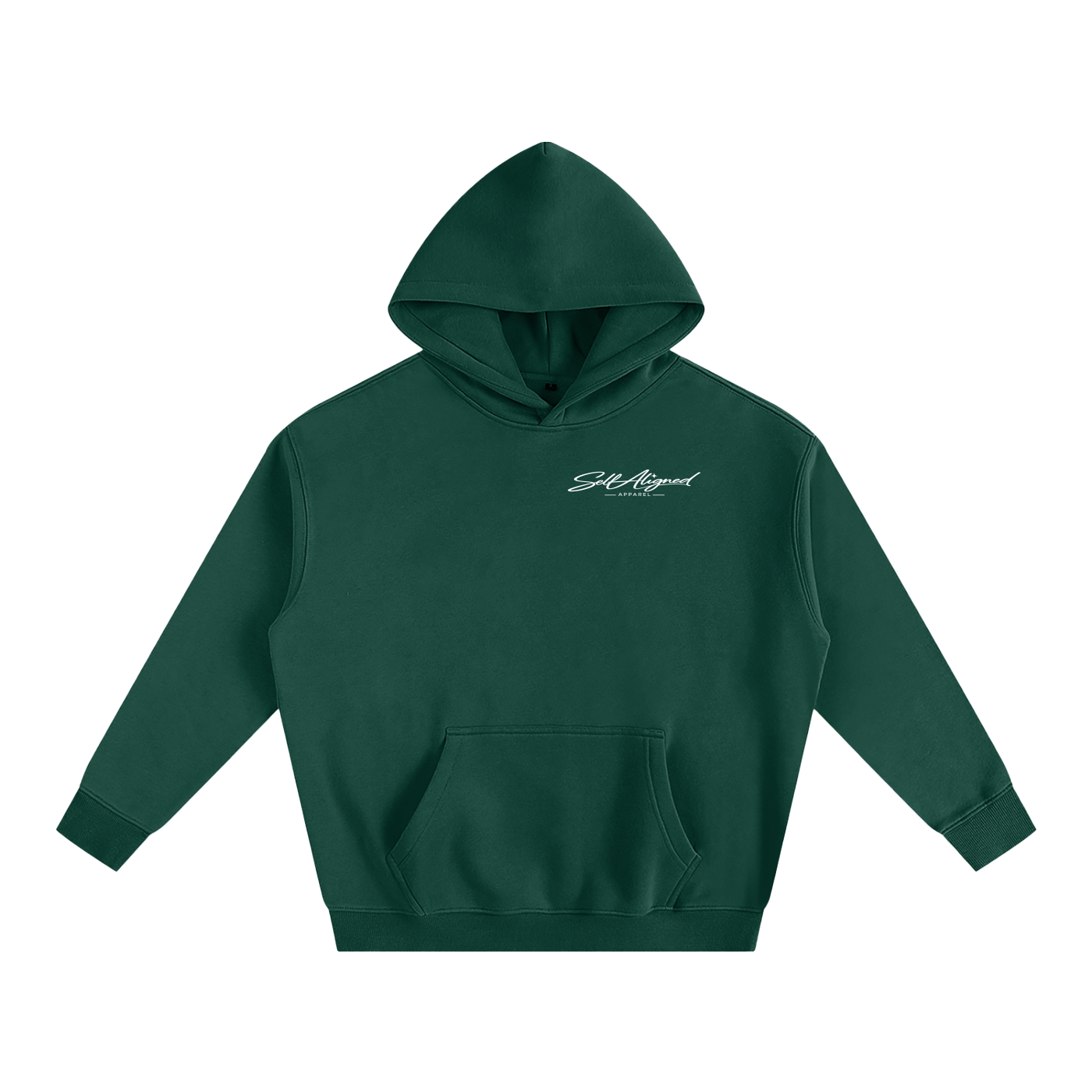 Listening to Myself First Hoodie — White Graphic - Front - Eden Green