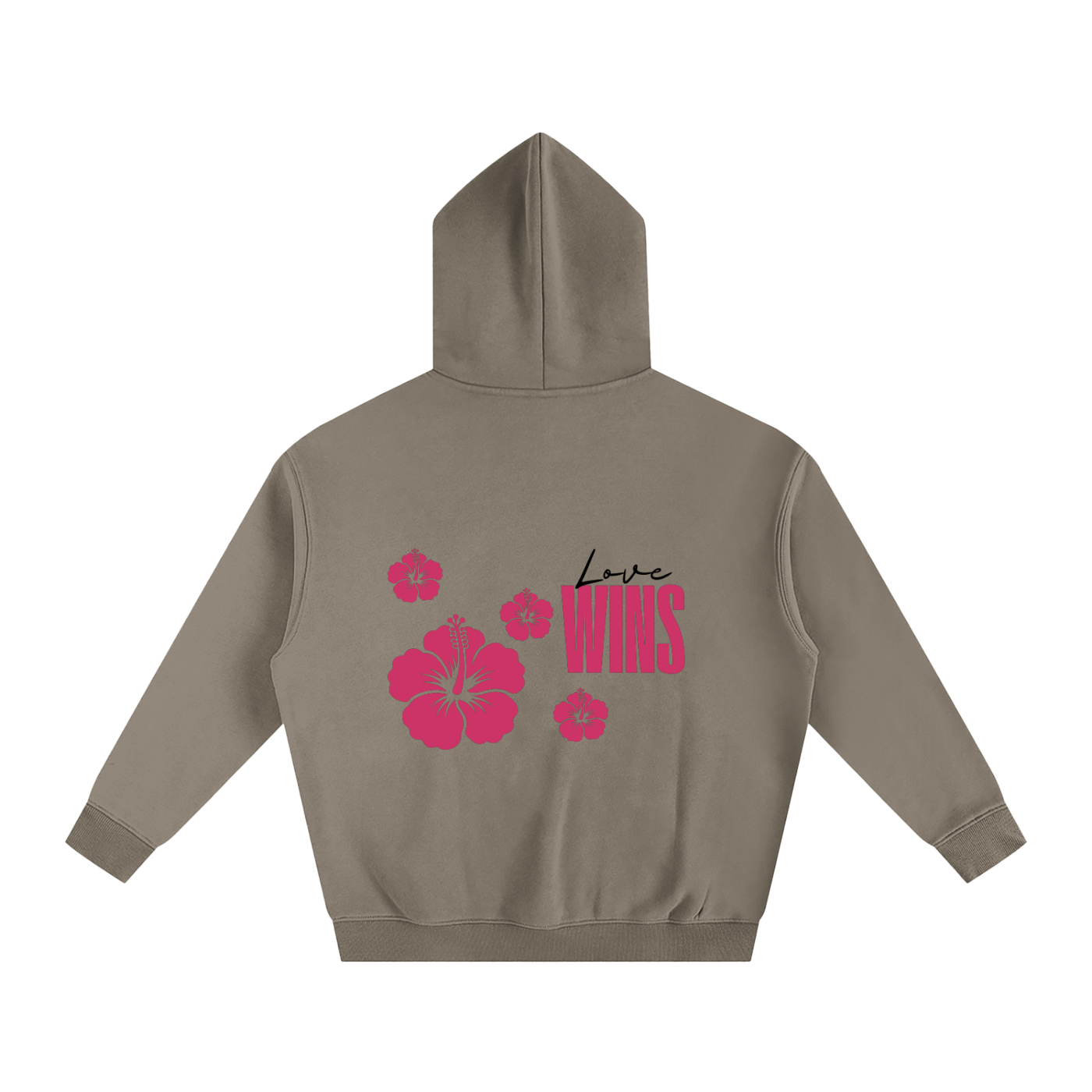 Love Wins Hoodie — Black Lettering