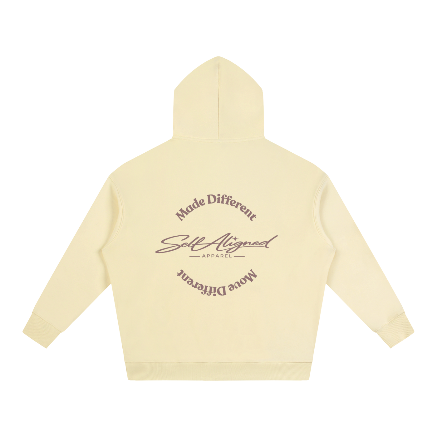 Made Different Move Different Hoodie - Back - Apricot