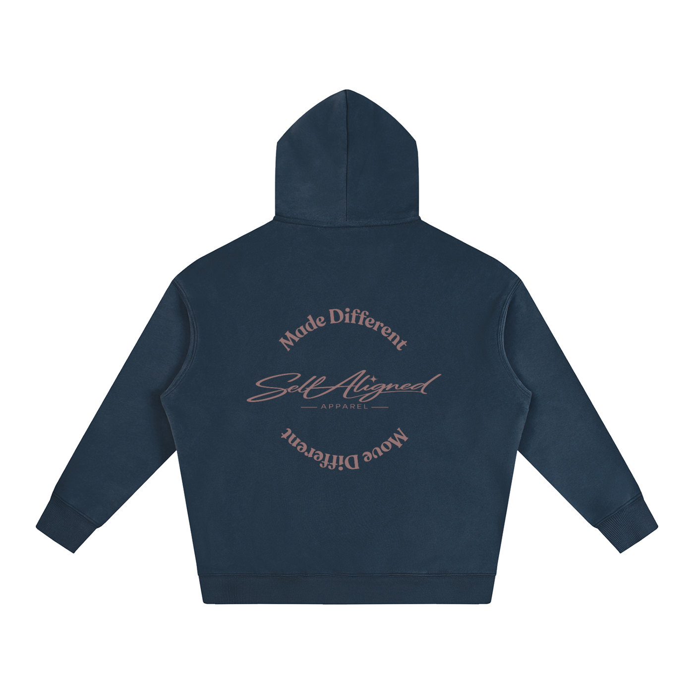 Made Different Move Different Hoodie - Back - Navy Blue