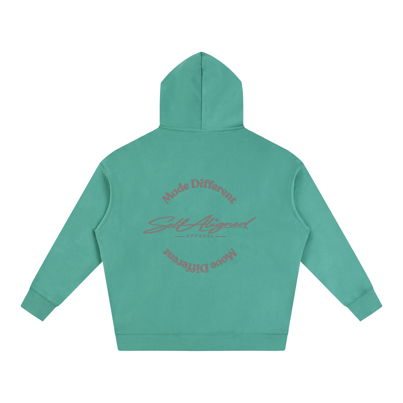 Made Different Move Different Hoodie - Back - Medium Green