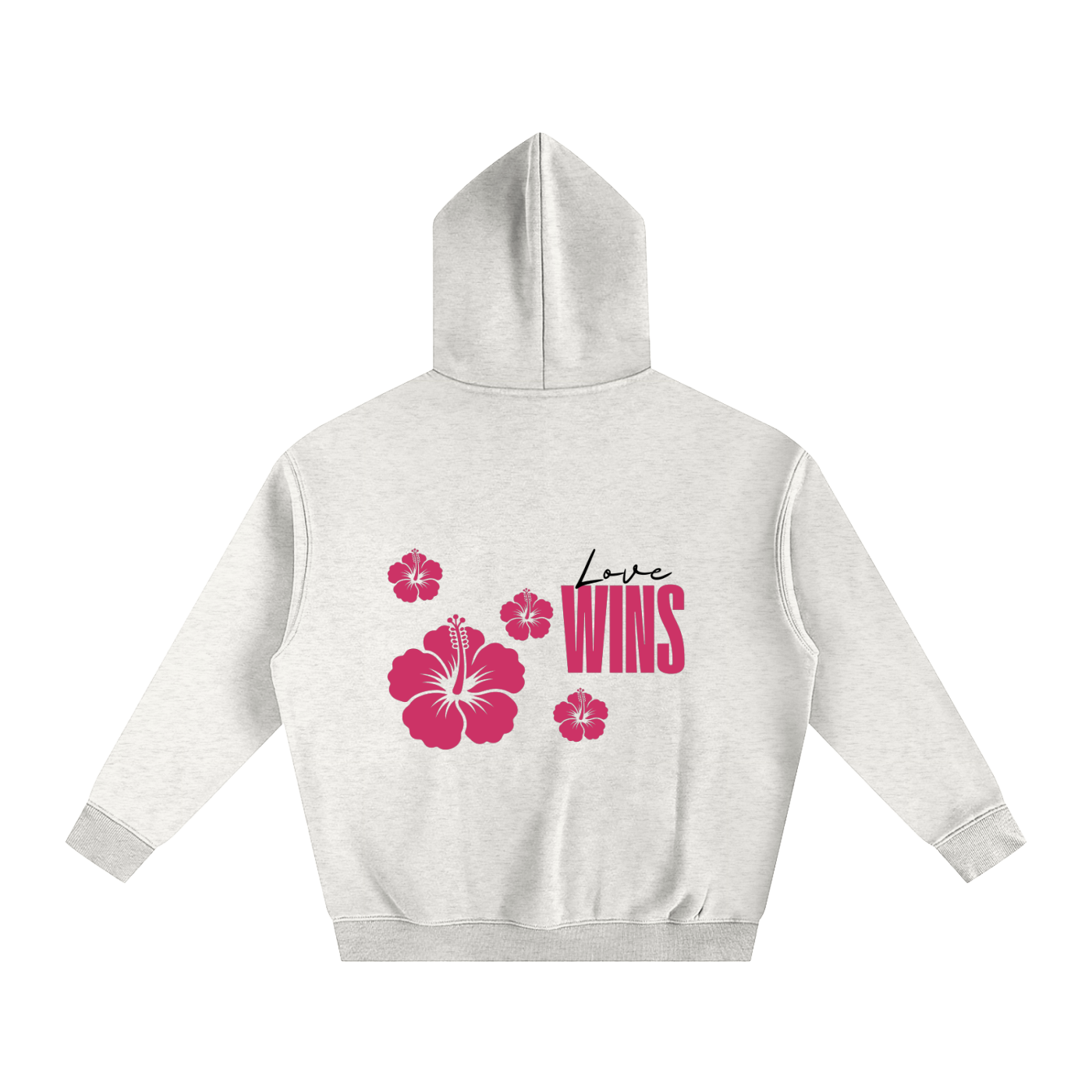 Love Wins Hoodie — Black Lettering