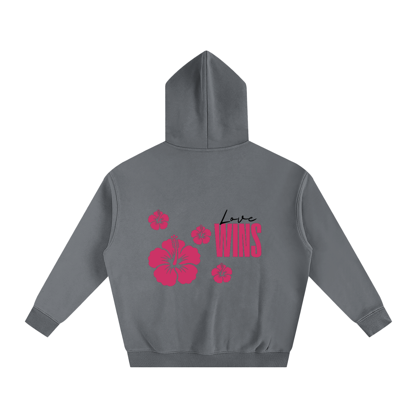 Love Wins Hoodie — Black Lettering