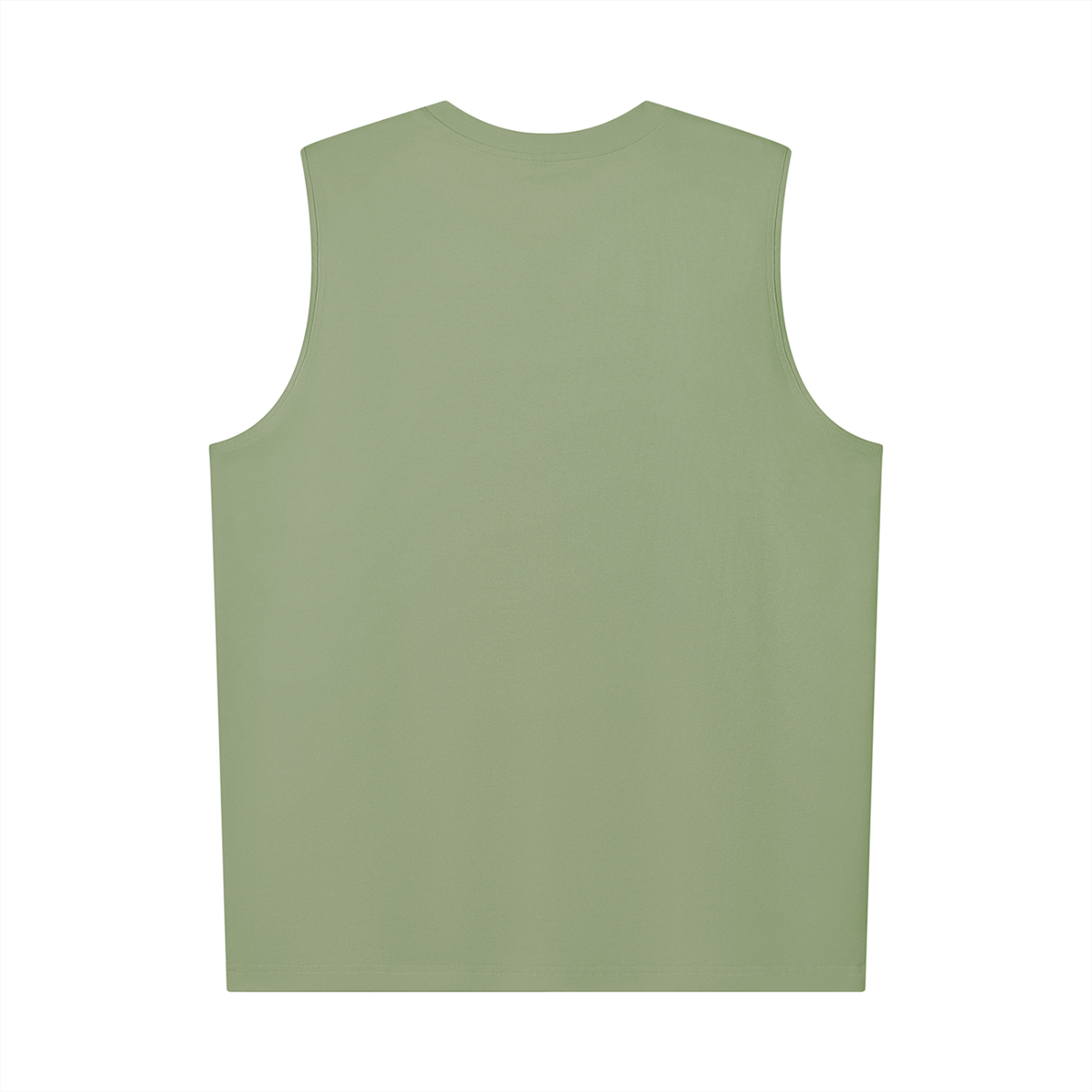 Self Aligned Script Cotton Tank Top - back view