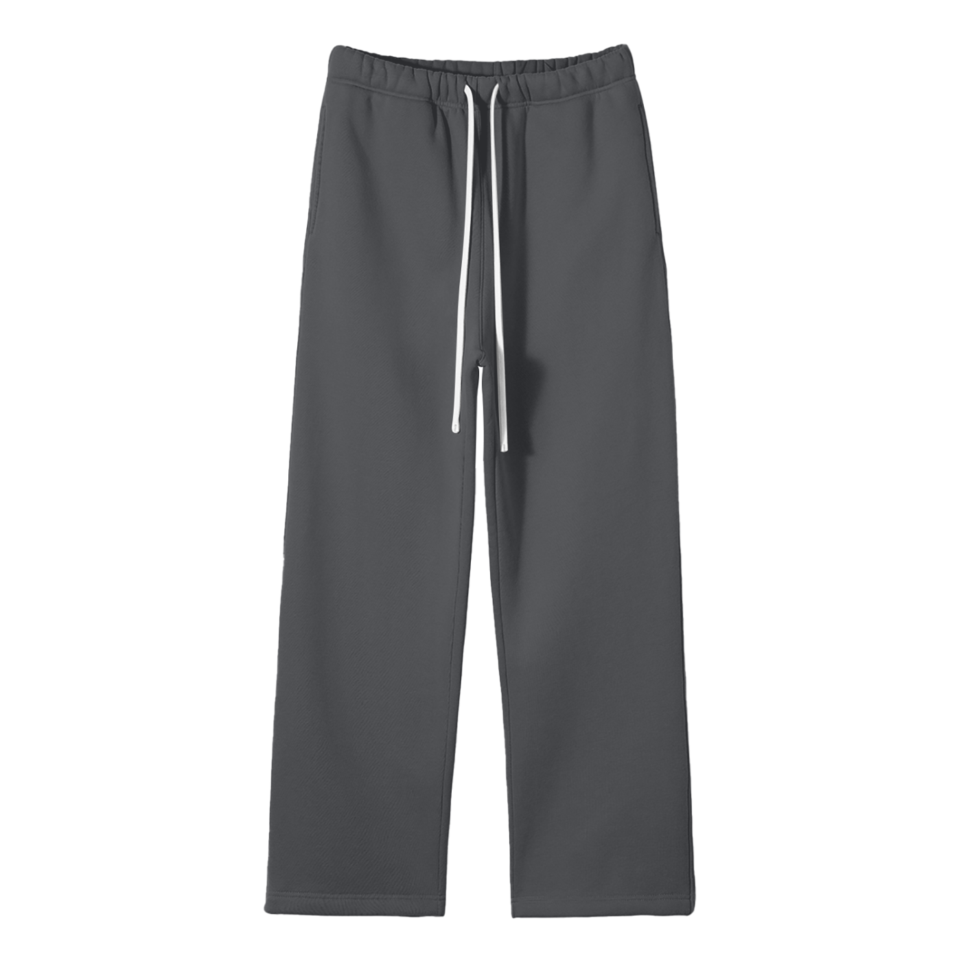 Self Aligned Straight-Leg Sweatpants - Front - Dark Gray