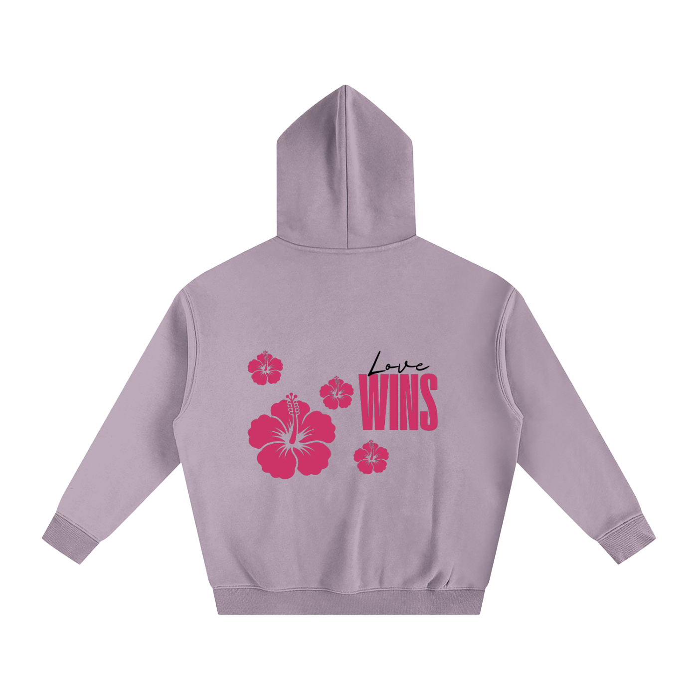 Love Wins Hoodie — Black Lettering