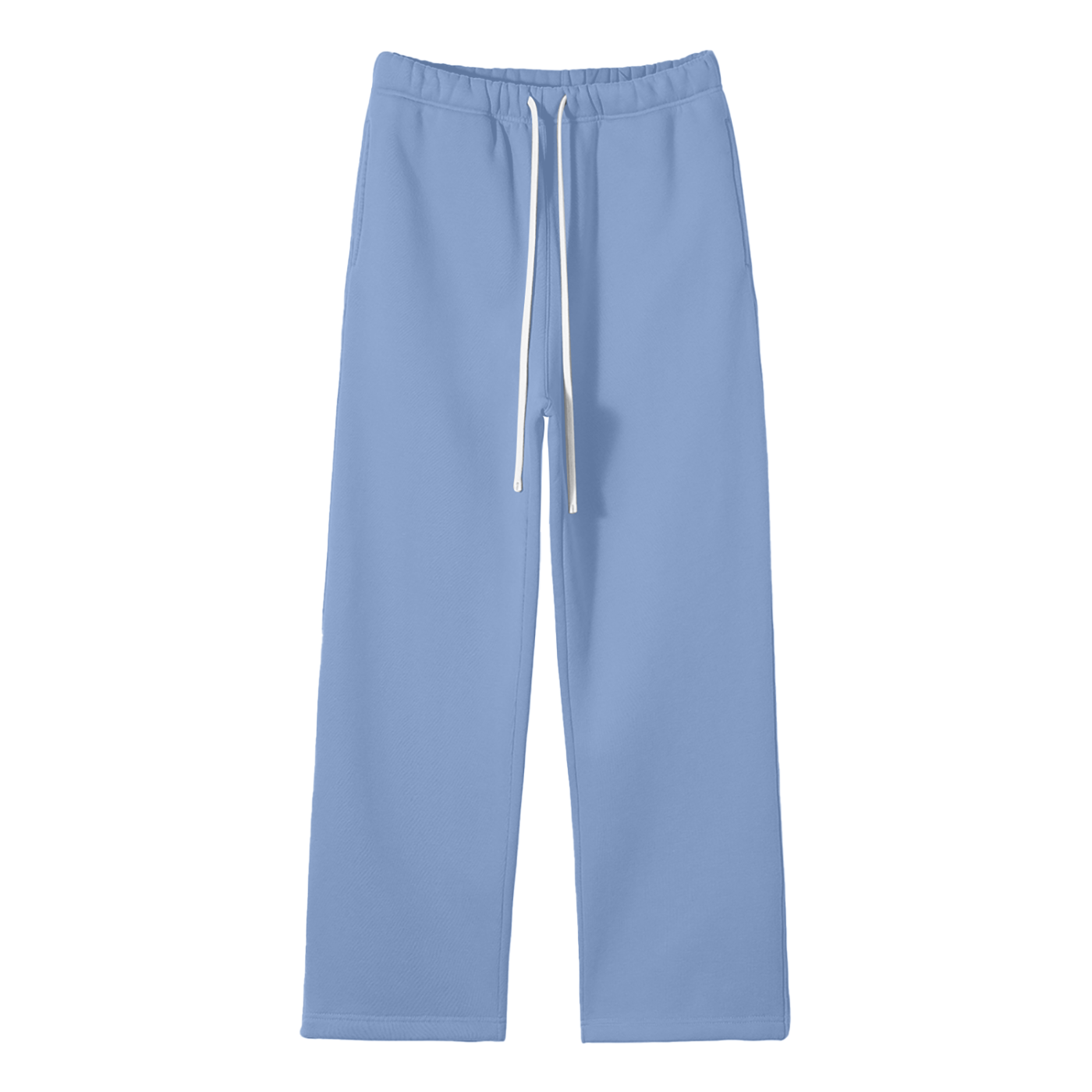 Self Aligned Straight-Leg Sweatpants - Front - Medium Blue