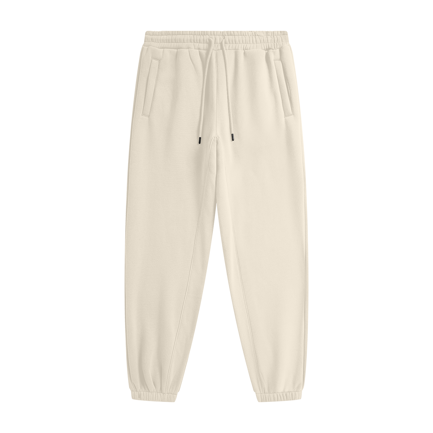 Self Aligned Heavyweight Joggers - Front - Cream Apricot