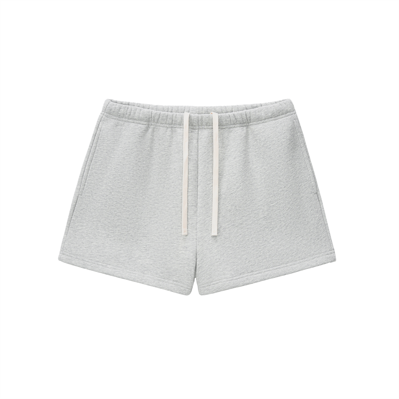 Self Aligned Fleece Sweatshorts - Front - Flower Gray