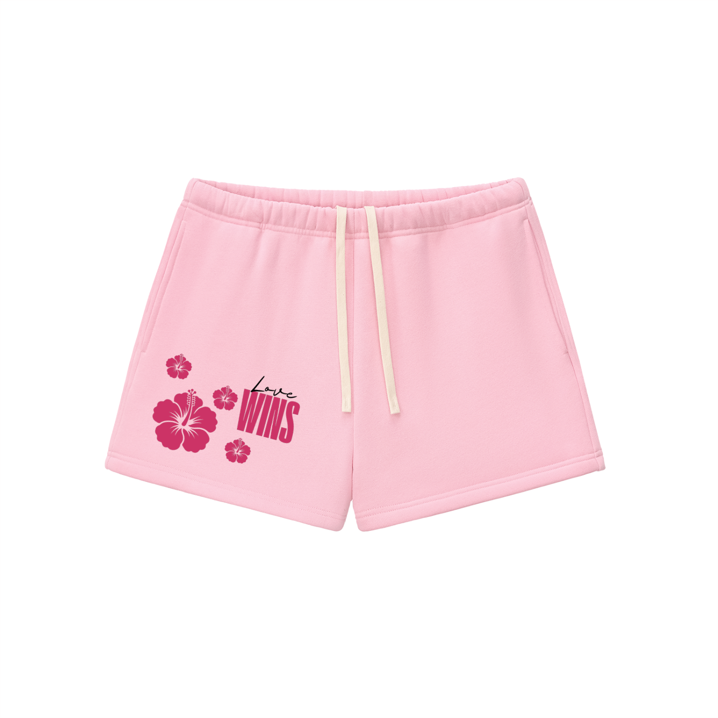 Love Wins,Fleece Sweatshorts,Essential Bottoms,Everyday Comfort,Casual Streetwear,Women’s Sweatshorts,Soft Fleece Shorts,Self Aligned Apparel