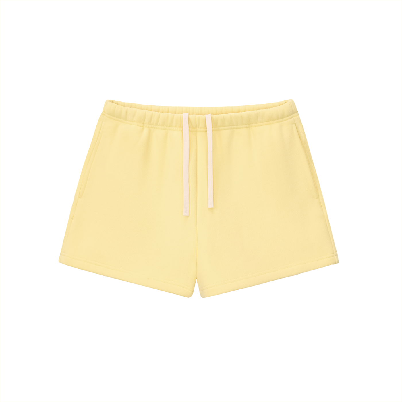 Self Aligned Fleece Sweatshorts - Front - Yellow