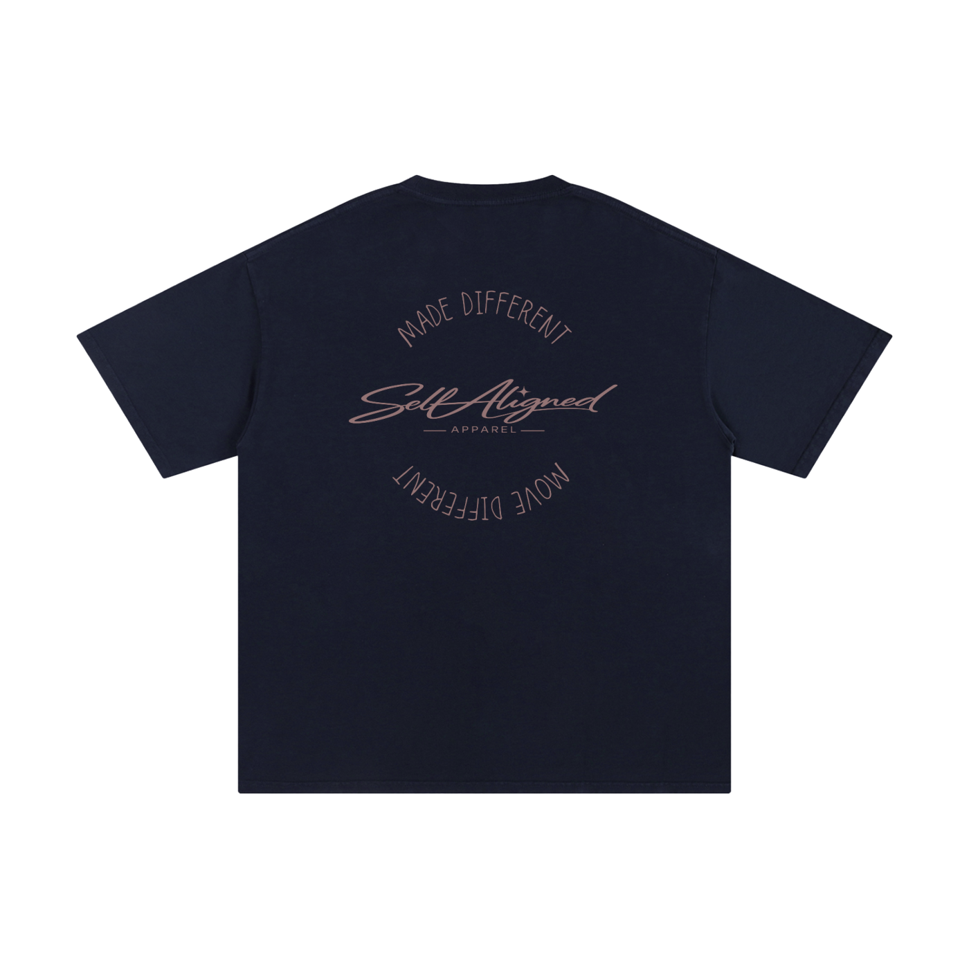 Made Different Move Different Tee - Back - Navy Blue