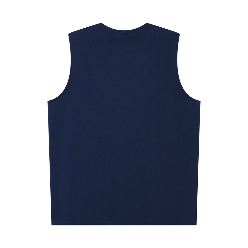 Self Aligned Script Cotton Tank Top - back view
