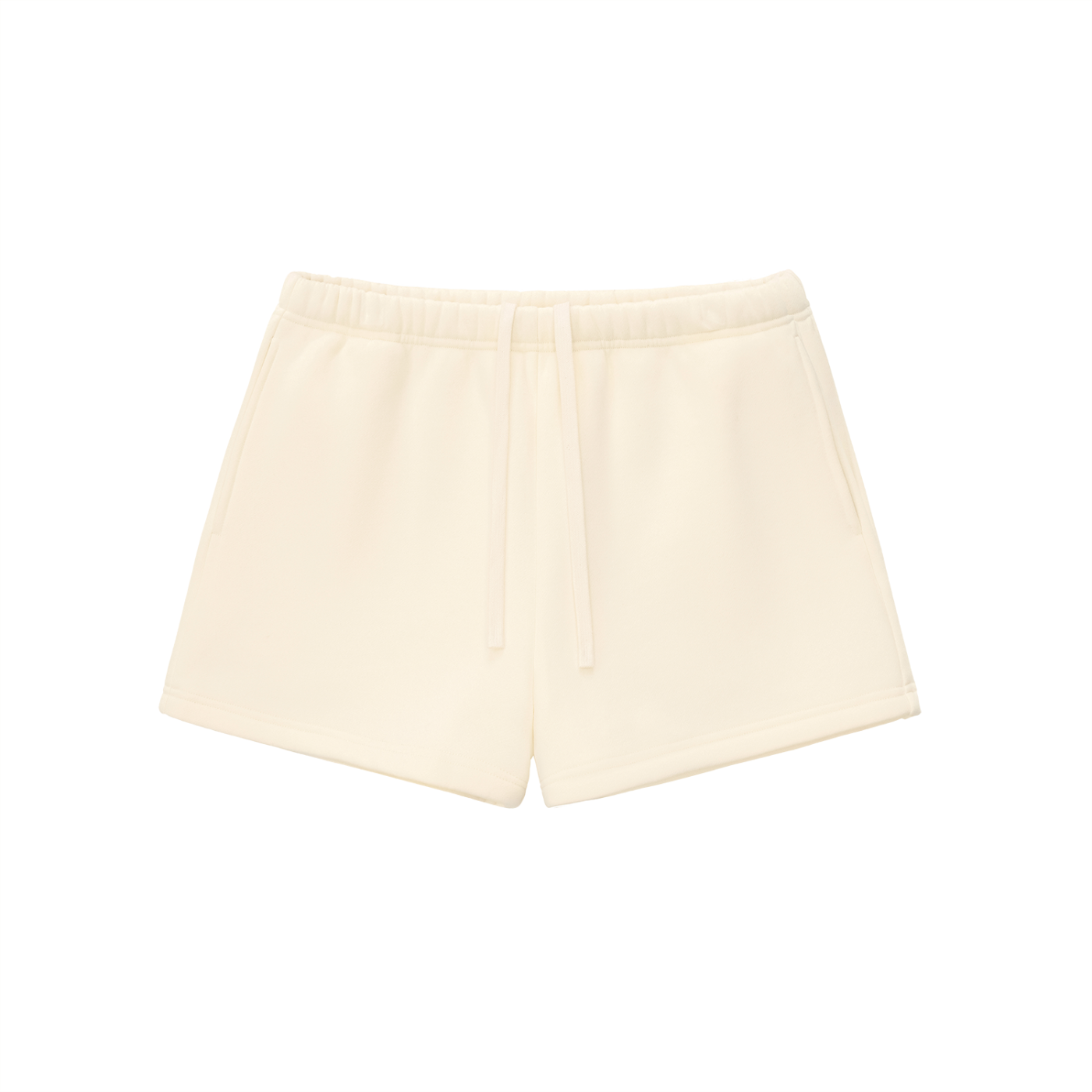Self Aligned Fleece Sweatshorts - Front - Cream Apricot