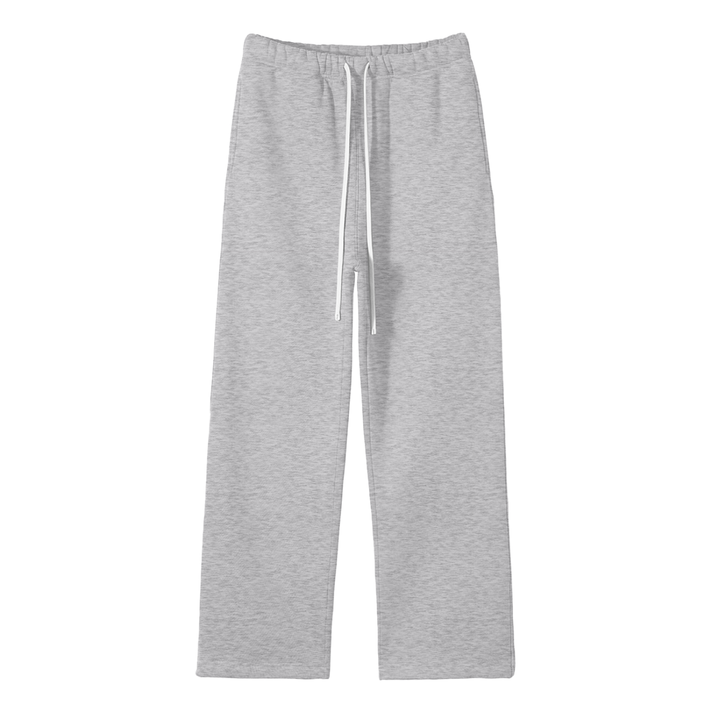 Self Aligned Straight-Leg Sweatpants - Front - Flower Gray