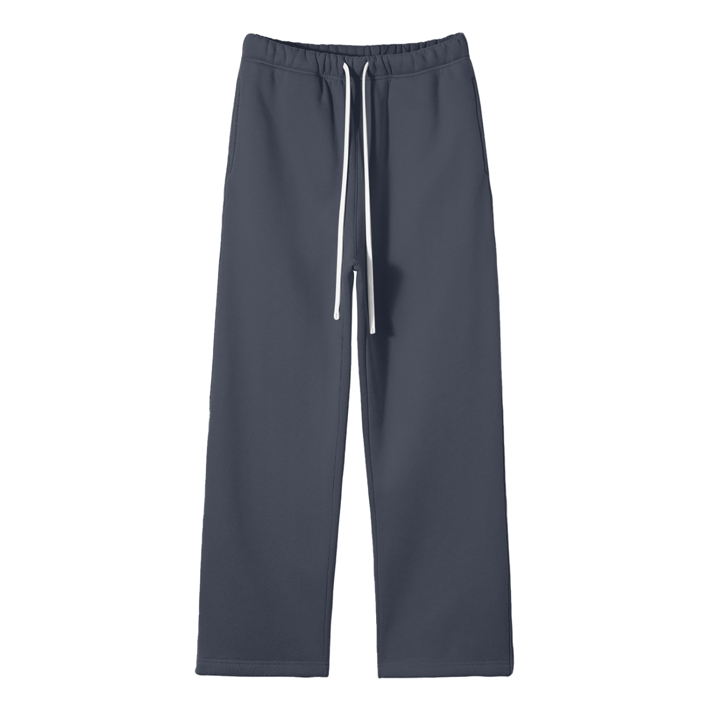 Self Aligned Straight-Leg Sweatpants - Front - Navy Blue