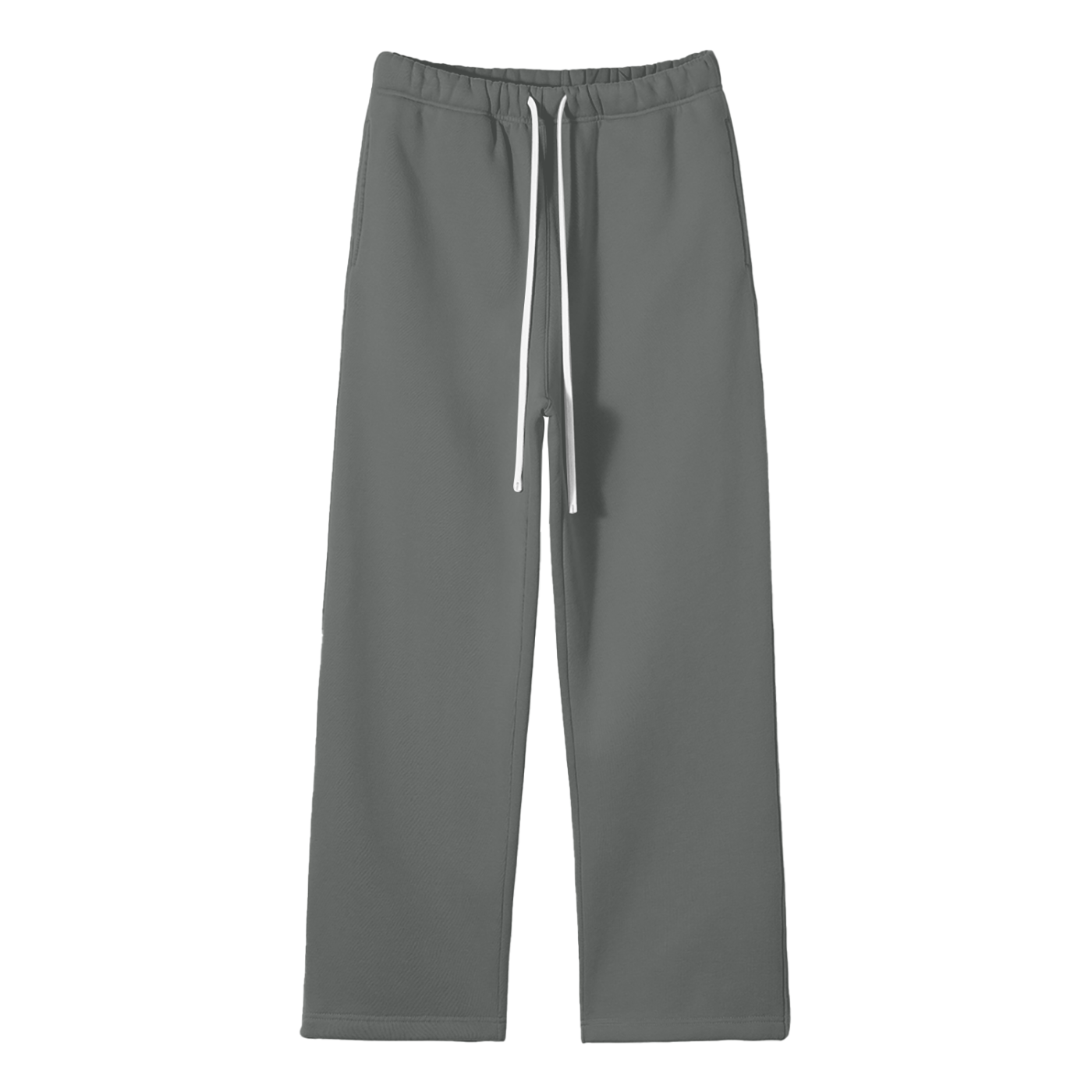 Self Aligned Straight-Leg Sweatpants - Front - Gray