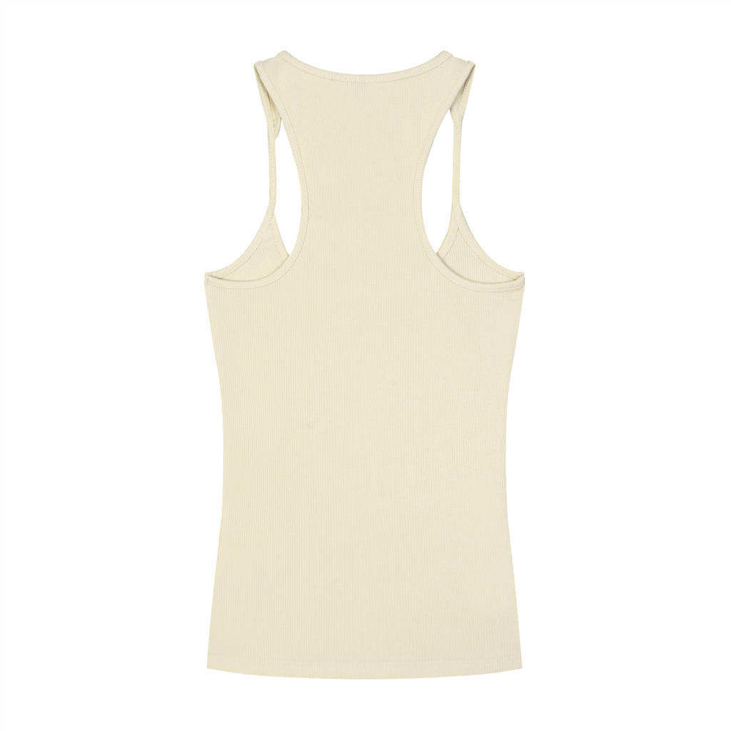 Self Aligned,Minimal Script Logo,Ribbed Tank Top,Racerback Tank,Slim Fit Tank Top,Women’s Essentials,Everyday Basics,Lifestyle Apparel,Elevated Essentials,Intentional Living