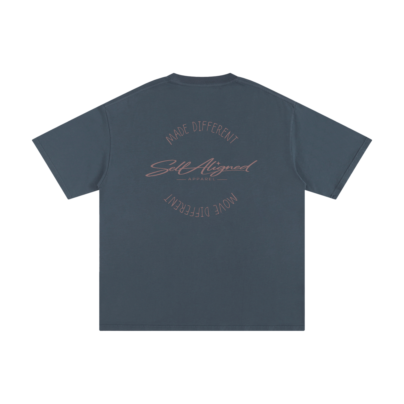 Made Different Move Different Tee - Back - Gray Blue