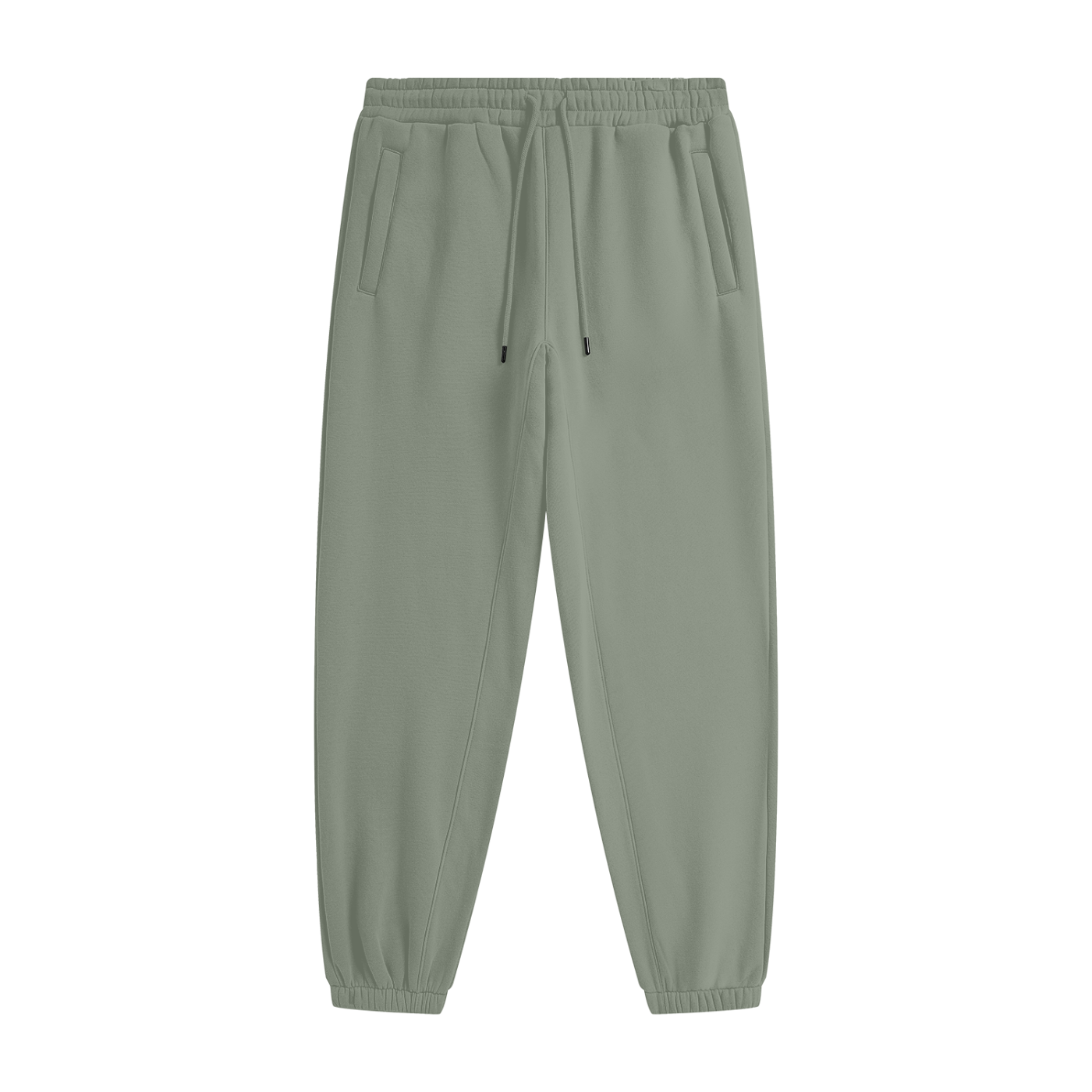 Self Aligned Heavyweight Joggers - Front - Grayish Green