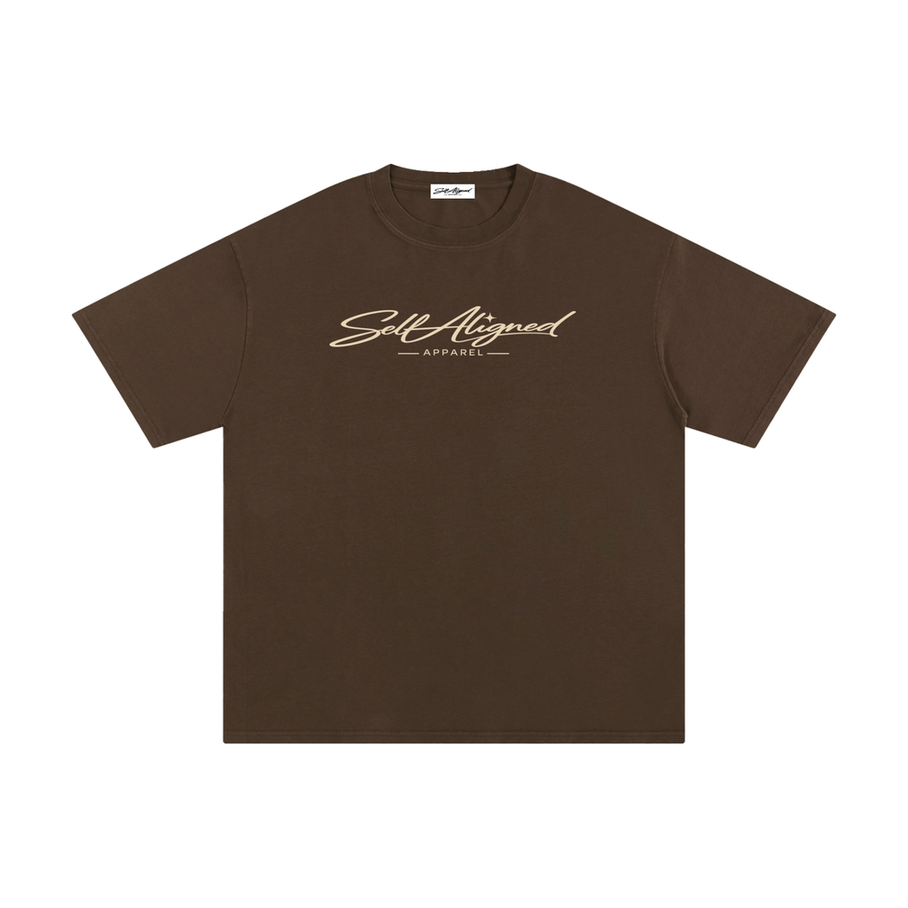 Self Aligned Apparel,Pure Cotton T-Shirt,Premium T-Shirt,Graphic Logo Tee,Streetwear Essentials,Heavyweight T-Shirt,Unisex Streetwear,Inspirational Apparel,Premium Clothing,Premium Cotton Tee