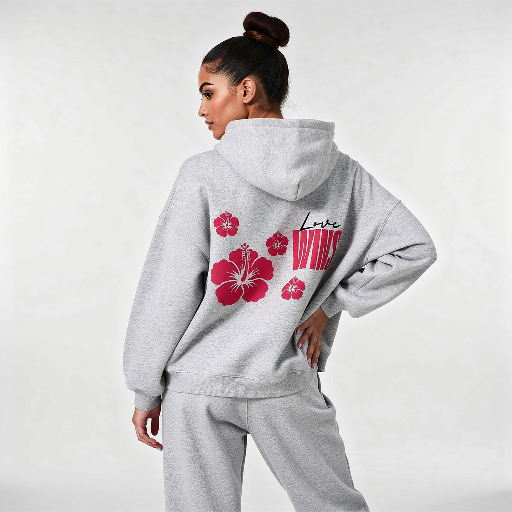 Love Wins Hoodie — Black Lettering