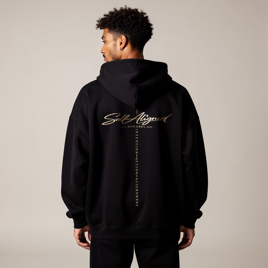 Self Aligned Script Brand Hoodie